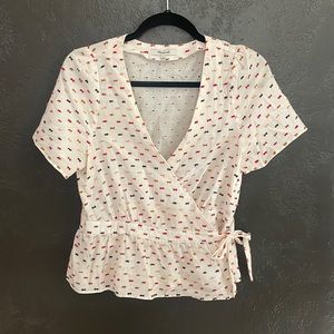 Madewell Linen Wrap Blouse